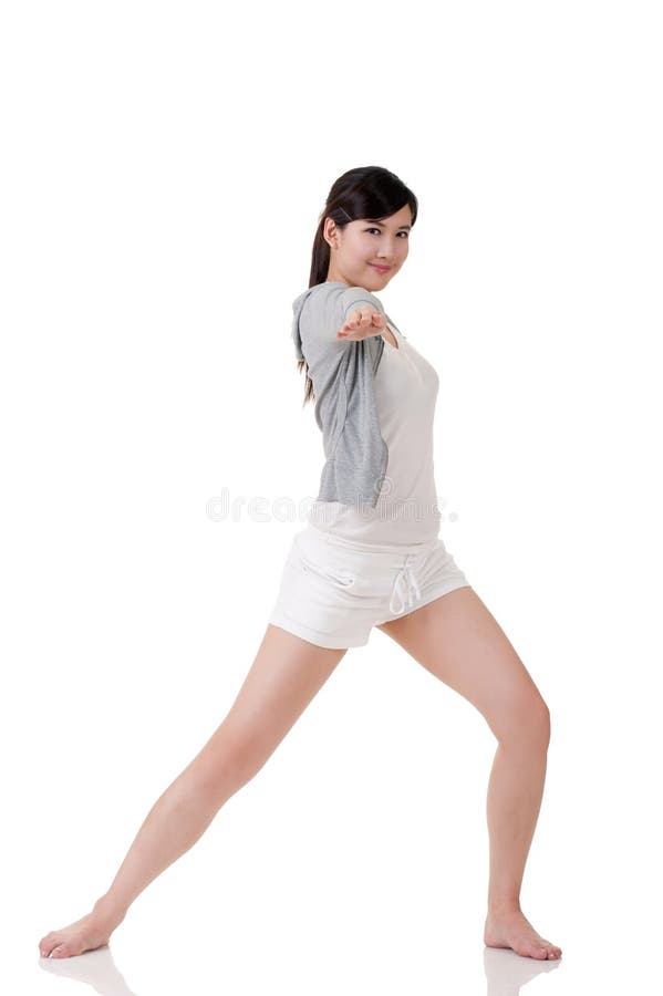 Menina da ioga fotografia de stock royalty free