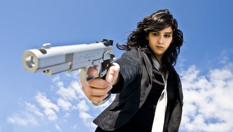 Rapariga da máfia imagens de stock royalty free