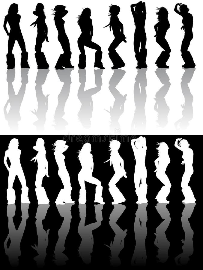 Menina de dança ilustração royalty free Menina de dança ilustração royalty free