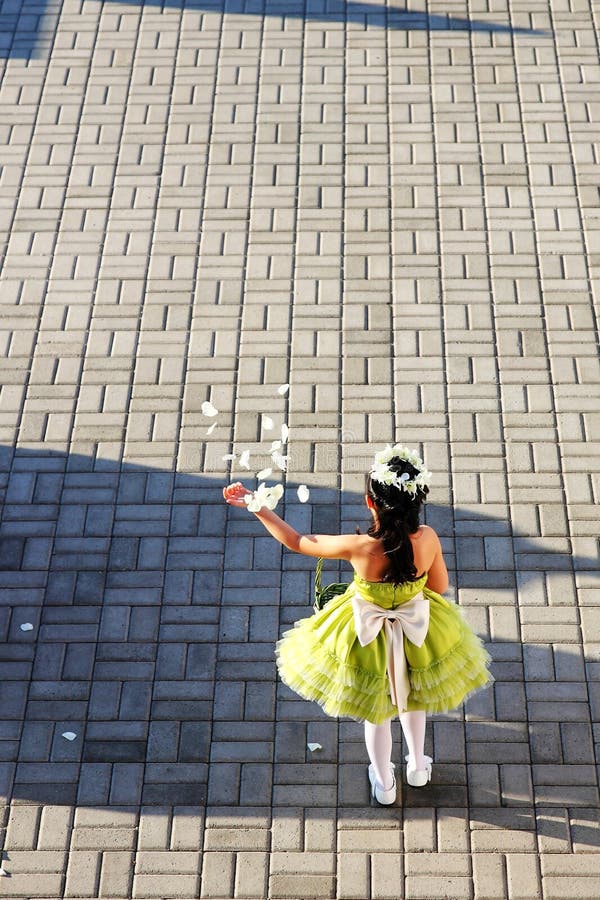 Menina de flor imagens de stock