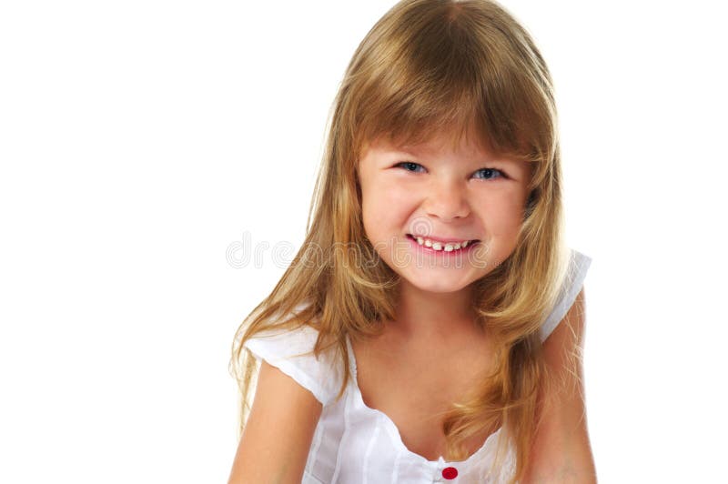 Menina pequena a rir foto de stock royalty free