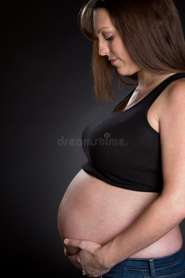 Rapariga grávida imagens de stock royalty free