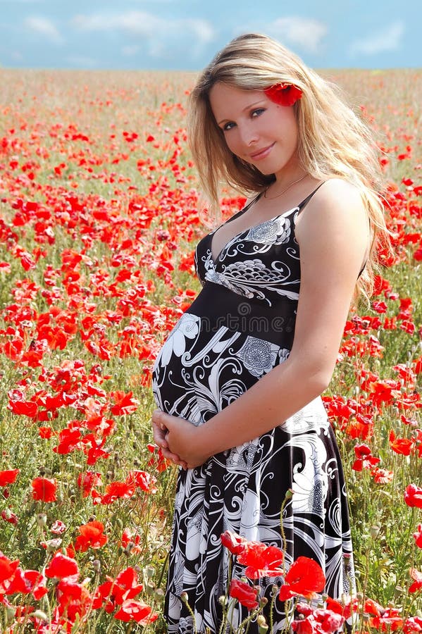 Rapariga grávida fotos de stock