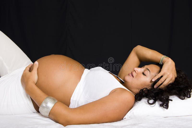 Rapariga grávida fotografia de stock royalty free