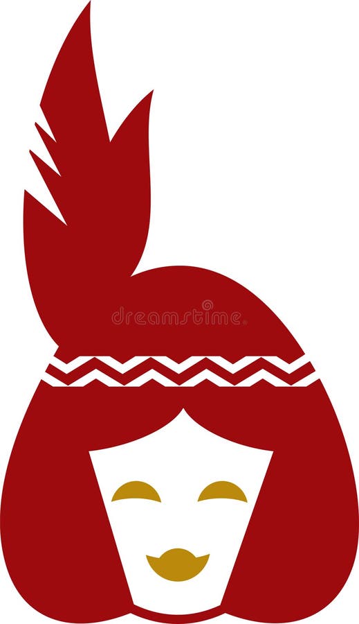 Menina indiana ilustração stock Menina indiana ilustração stock