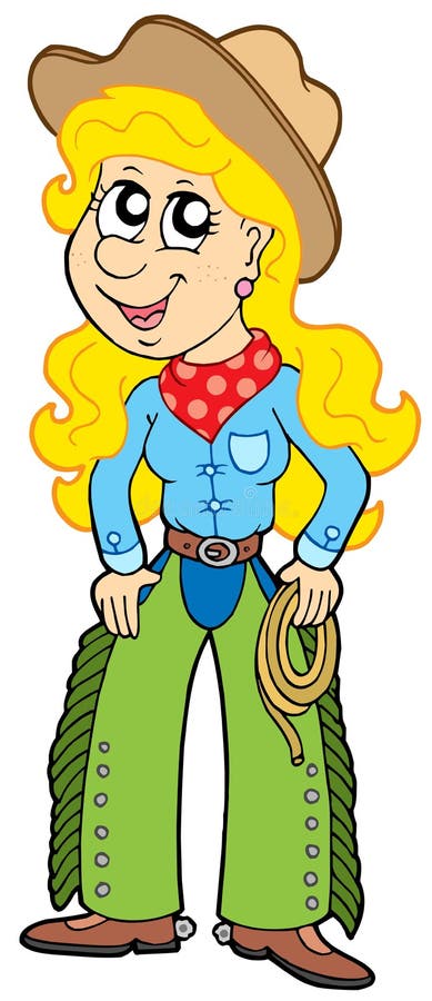 Rapariga loira do campo ilustração stock