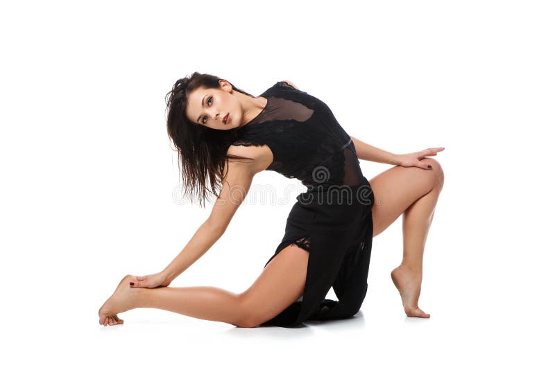 Menina moderna bonita do dançarino imagens de stock royalty free