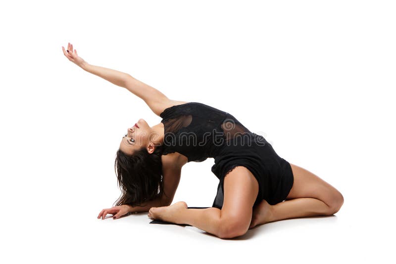 Menina moderna bonita do dançarino imagem de stock royalty free