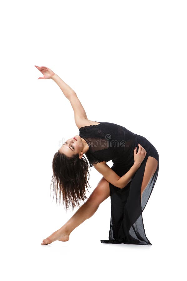 Menina moderna bonita do dançarino foto de stock royalty free