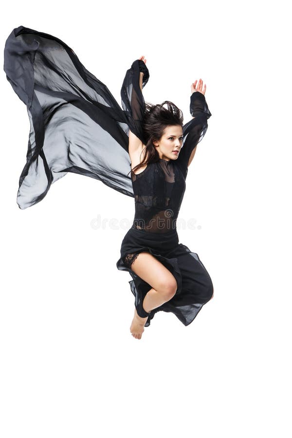 Menina moderna bonita do dançarino imagem de stock