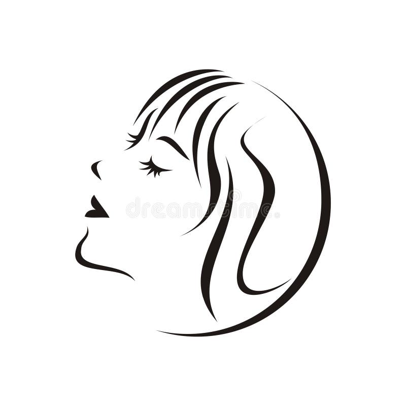 Desenho Aquarela De Um Retrato De Uma Mulher Sorrindo Ilustração do Vetor -  Ilustração de nomes, spas: 264433099