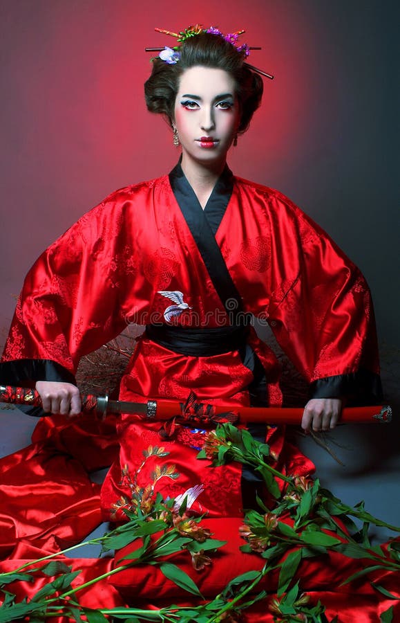 Menina no estilo do japanise fotografia de stock Menina no estilo do japanise fotografia de stock