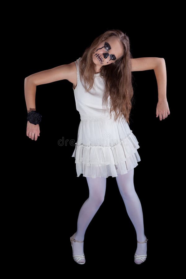 Menina Possuída Por Um Demônio Foto de Stock - Imagem de cruel, halloween:  42629222