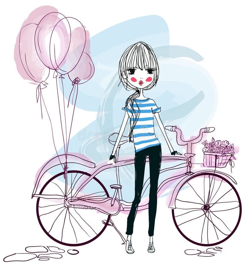 Meninas bonitos da forma ilustração stock Meninas bonitos da forma ilustração stock