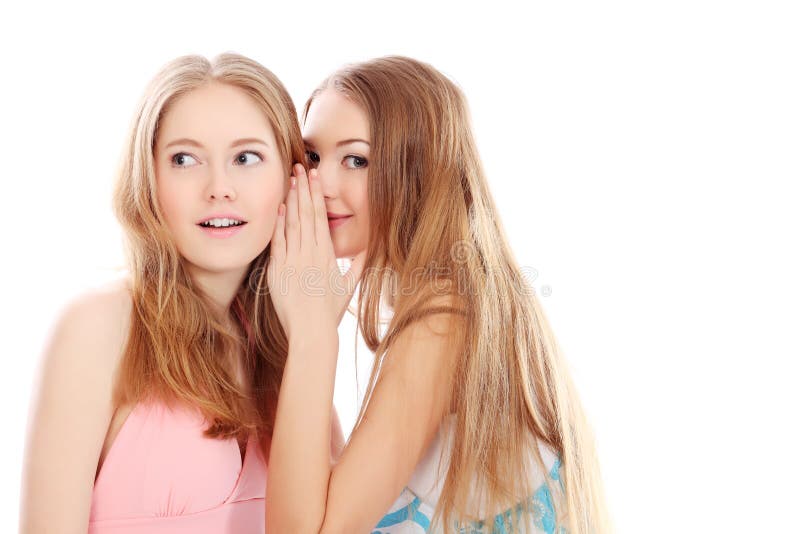 Raparigas a conversar imagem de stock royalty free