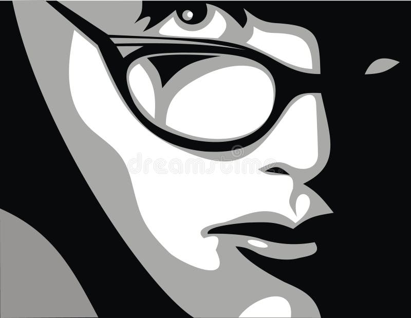 Meninas e vidros ilustração royalty free Meninas e vidros ilustração royalty free