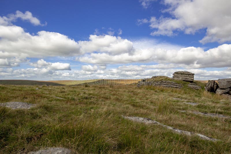 Mening van Dartmoor van Ruwe Piek royalty-vrije stock afbeelding Mening van Dartmoor van Ruwe Piek royalty-vrije stock afbeelding