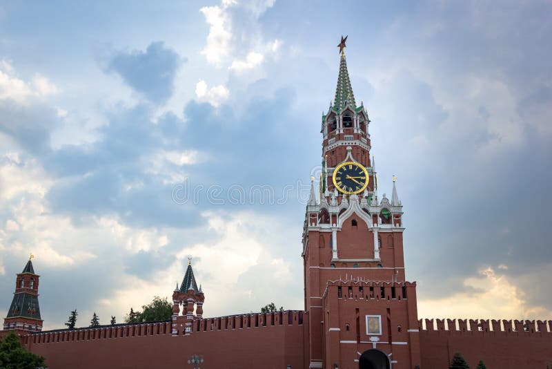Mening van het Kremlin in Moskou royalty-vrije stock afbeelding Mening van het Kremlin in Moskou royalty-vrije stock afbeelding