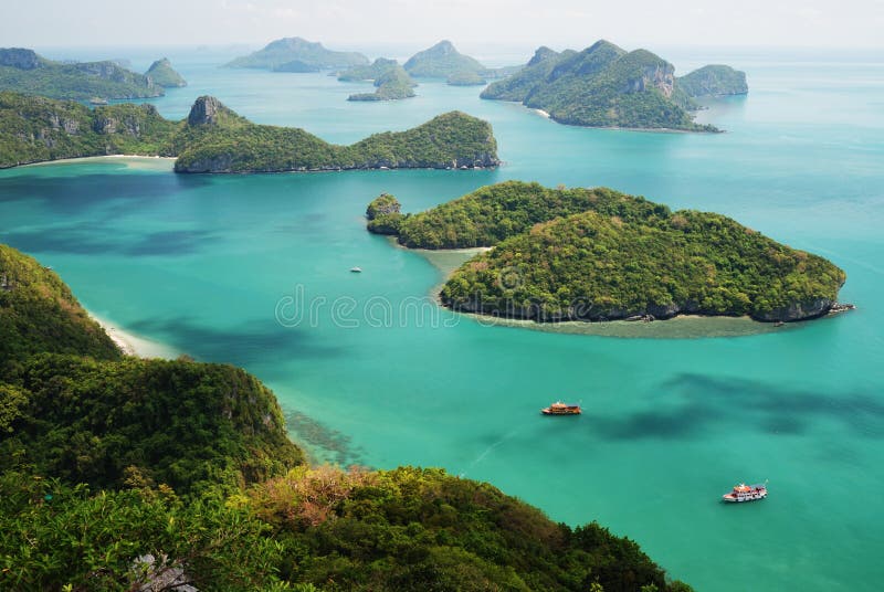 Mening van Mu Ko Angthong Island.#3 royalty-vrije stock afbeeldingen Mening van Mu Ko Angthong Island.#3 royalty-vrije stock afbeeldingen