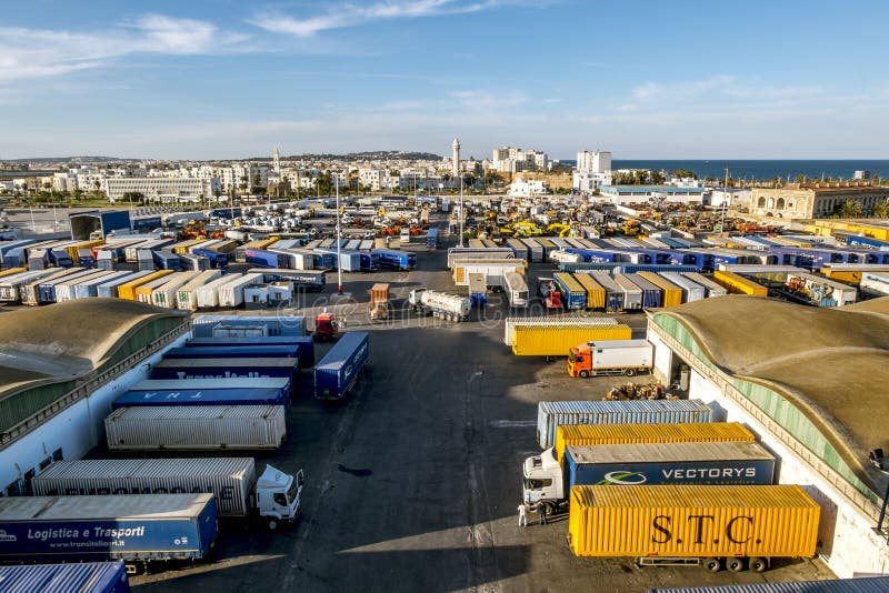 Tunisia.Tunisia.May 25, 2017.Views of the surrounding area and the port of La Gullet in Tunisia. Tunisia.Tunisia.May 25, 2017.Views of the surrounding area and the port of La Gullet in Tunisia