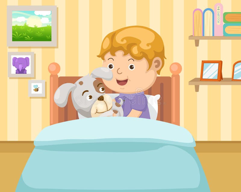 Interior do quarto infantil com meninos personagem cartoon vetor fundo  criança sala de jogos em casa com brinquedo ilustração interior amigos do  jardim de infância no apartamento com estante de livros e