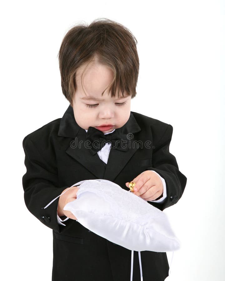 Child in tuxedo on a white background. Child in tuxedo on a white background