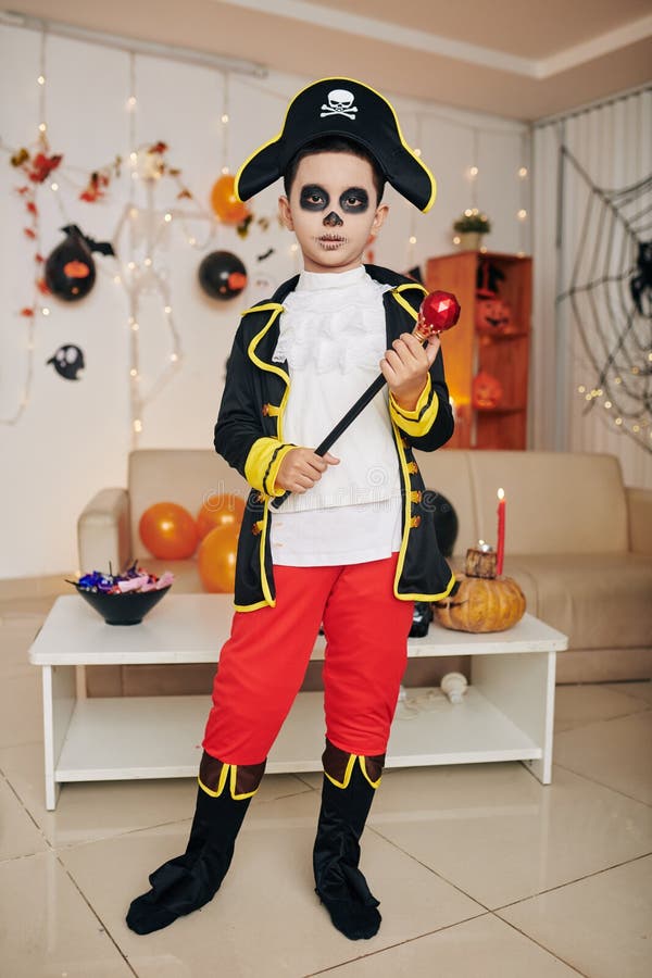 Fantasia Masculina Capitão Pirata Festa Halloween