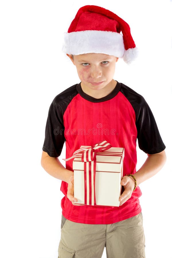 Menino Pre-adolescente Com Um Presente Do Natal Foto de Stock - Imagem de presente, dezembro: 103266496 Menino Pre-adolescente Com Um Presente Do Natal Foto de Stock - Imagem de presente, dezembro: 103266496