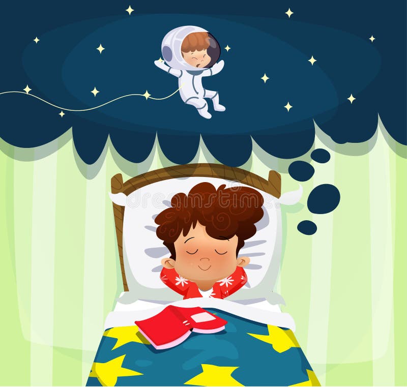 Menino que sonha sobre a profissão futura ilustração royalty free Menino que sonha sobre a profissão futura ilustração royalty free