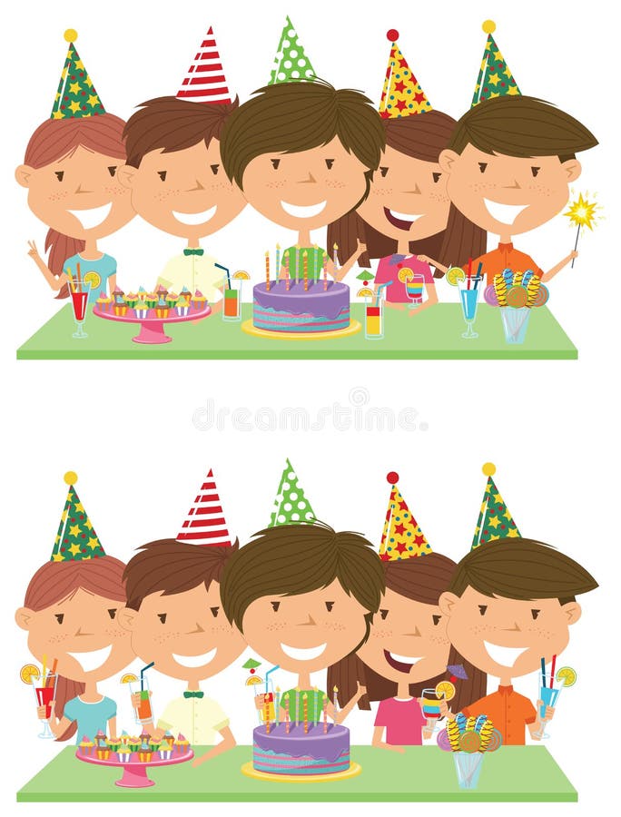 Meninos novos e meninas da beleza que abraçam, guardando cocktail e firew ilustração royalty free Meninos novos e meninas da beleza que abraçam, guardando cocktail e firew ilustração royalty free