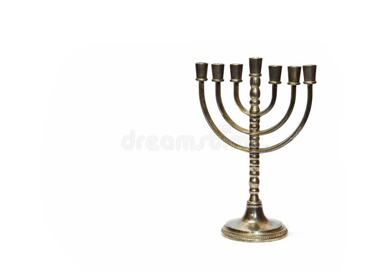 Menorah candelabrum stock photo. Image of judaism, israel 46090828
