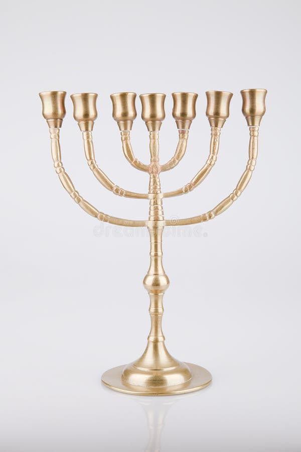 Menorah dorato fotografie stock Menorah dorato fotografie stock