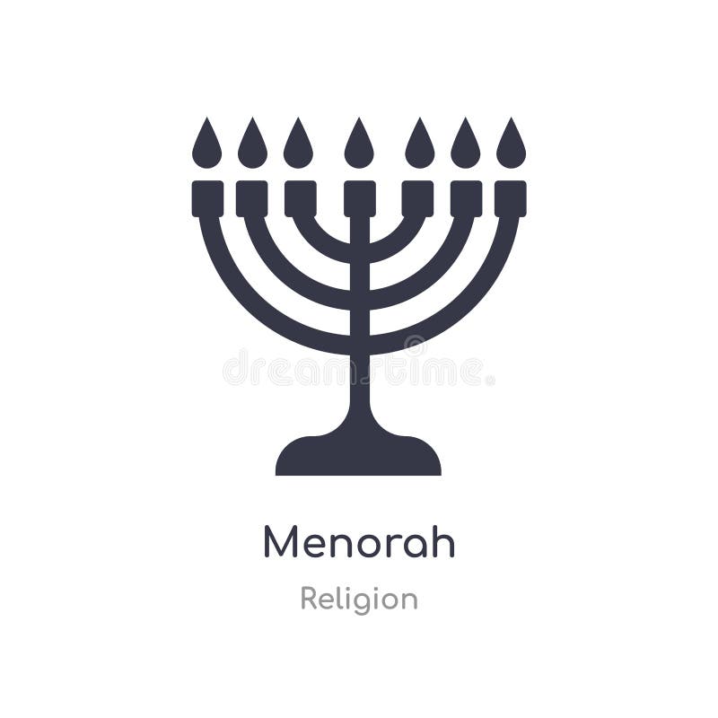 menorah icon. isolated menorah icon vector illustration from religion collection. editable sing symbol can be use for web site and mobile app