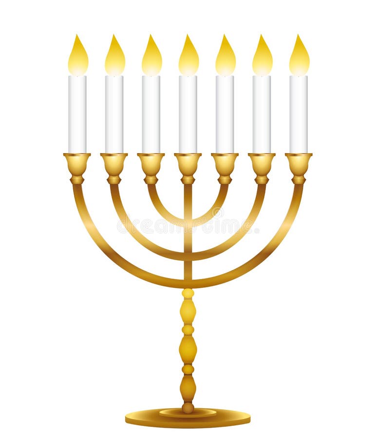 Split Abstractie stijfheid Menorah Met Kaarsen Joods Symbool Gouden Pictogram Vector Illustratie -  Illustration of zwart, besnoeiing: 113872354