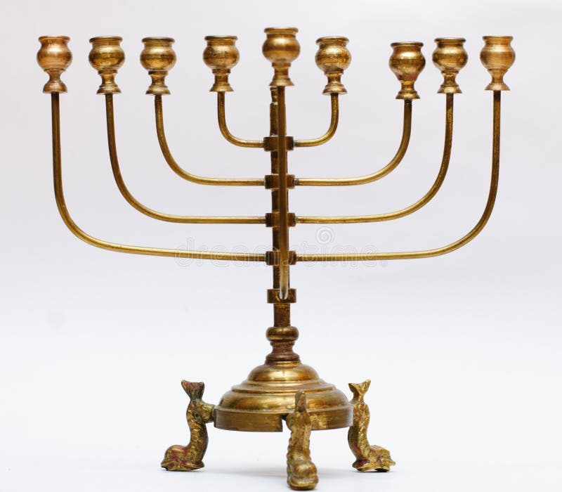 Menorah stock image. Image of religion, golden, symbol 34569183