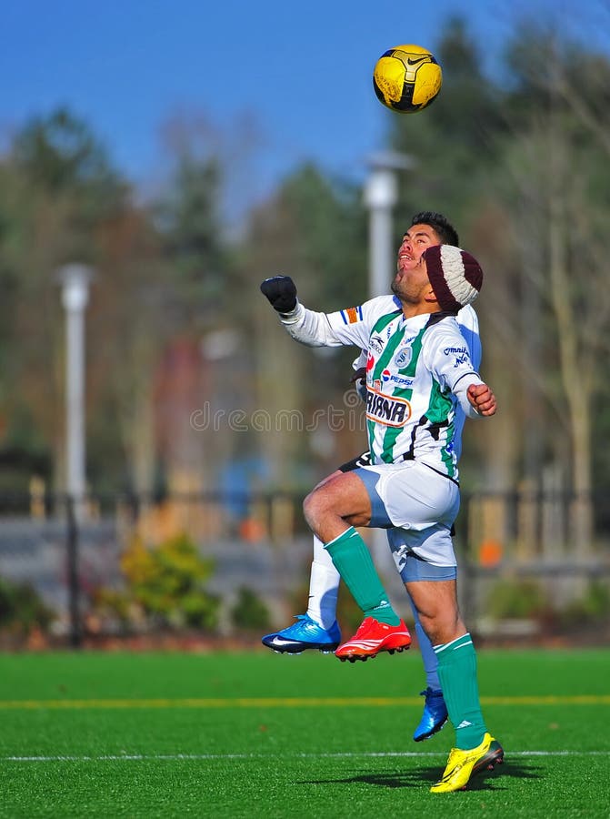 Mens Club Soccer Eye on the Ball Editorial Photo Image of uniform, recreational 12112101