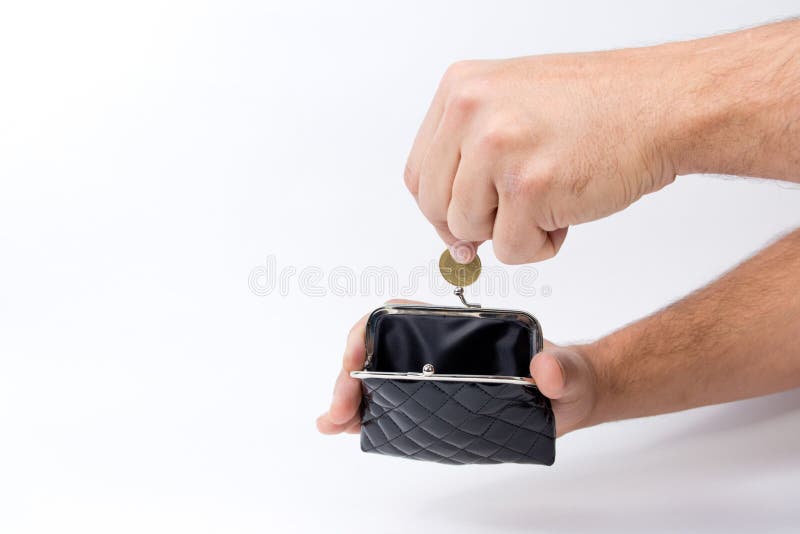 Mens die een lege portefeuille over een lege hand houden Het concept armoede Slecht rijk armoede bedrijfsconcept royalty-vrije stock foto's Mens die een lege portefeuille over een lege hand houden Het concept armoede Slecht rijk armoede bedrijfsconcept royalty-vrije stock foto's