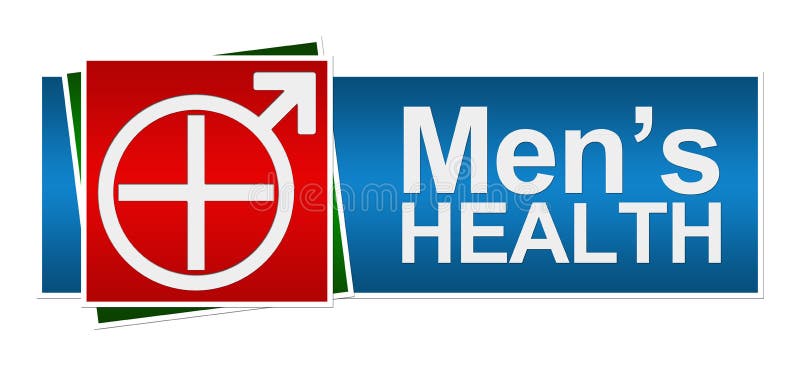 Mens Health Red Green Blue Banner