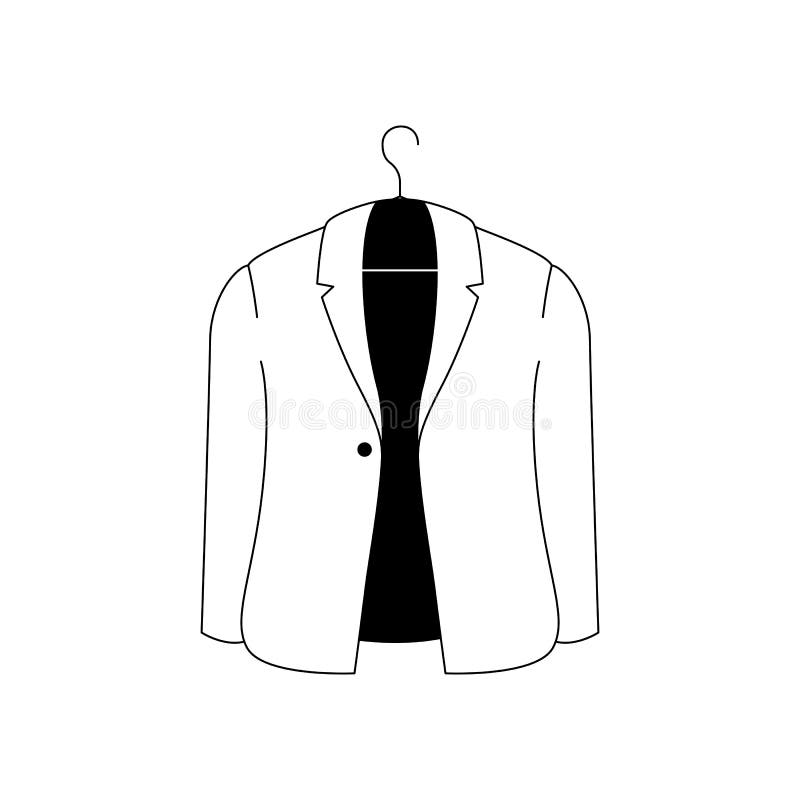 Linear Blazer Icon from Clothes Outline Collection. Thin Line Blazer ...