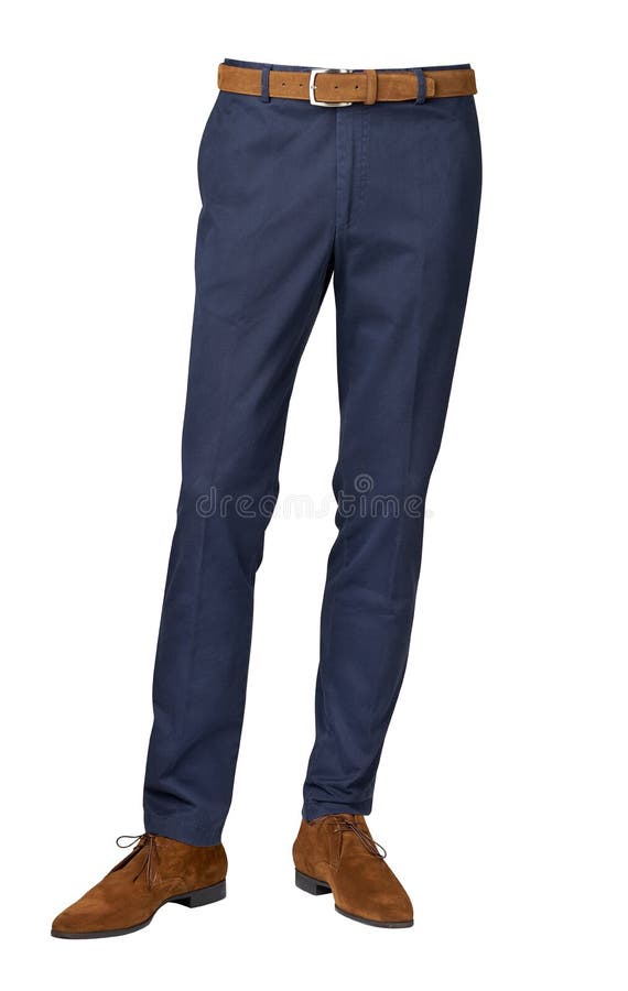 Pants for Men Isolated on a White Background with Clipping Path Stock