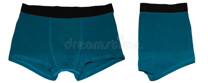 Mens Plain Boxer Briefs Isolated on White Background. Men`s Underwear ...