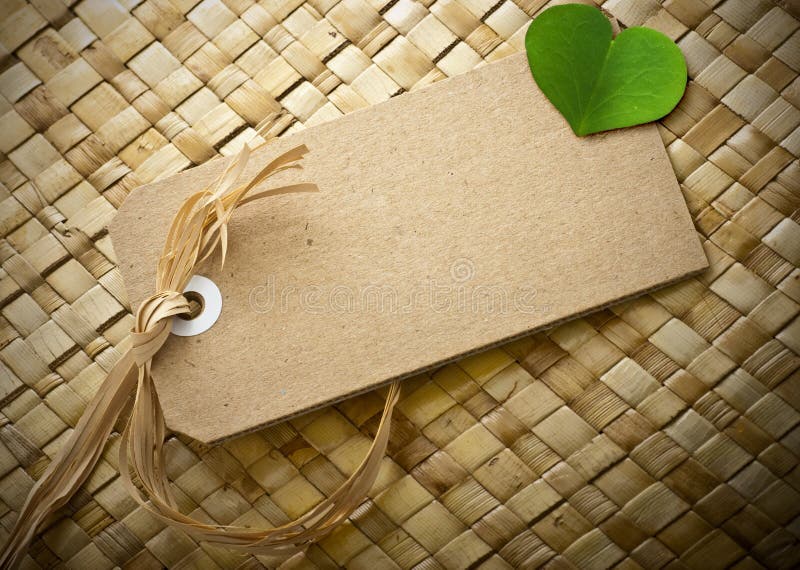 Mensagem ecológica verde, etiqueta em branco foto de stock royalty free