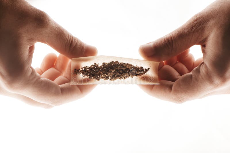 Menschenhand bereitet Marihuana-Cannabis-Gelenk vor lizenzfreies stockfoto Menschenhand bereitet Marihuana-Cannabis-Gelenk vor lizenzfreies stockfoto