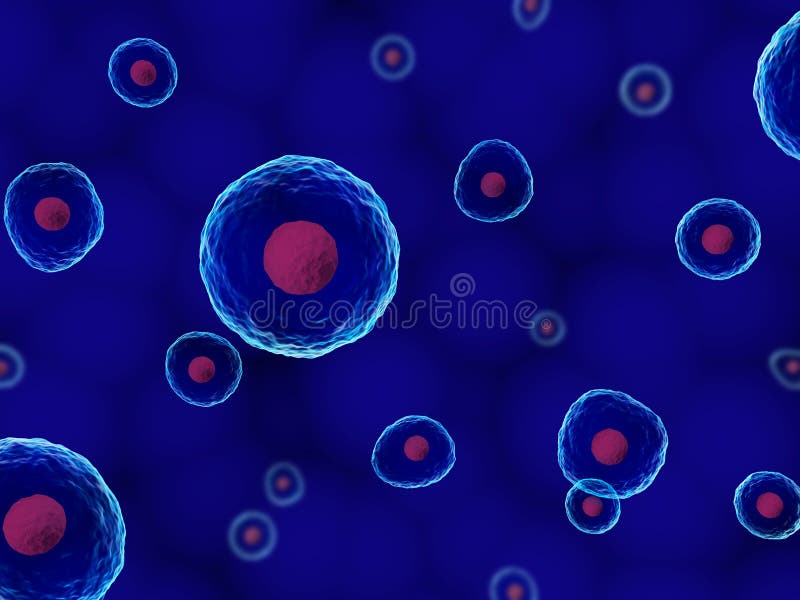 Menselijke cellen royalty-vrije illustratie