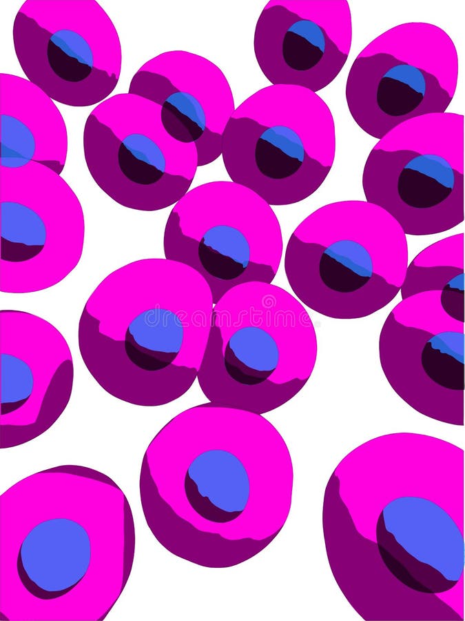 Menselijke cellen vector illustratie