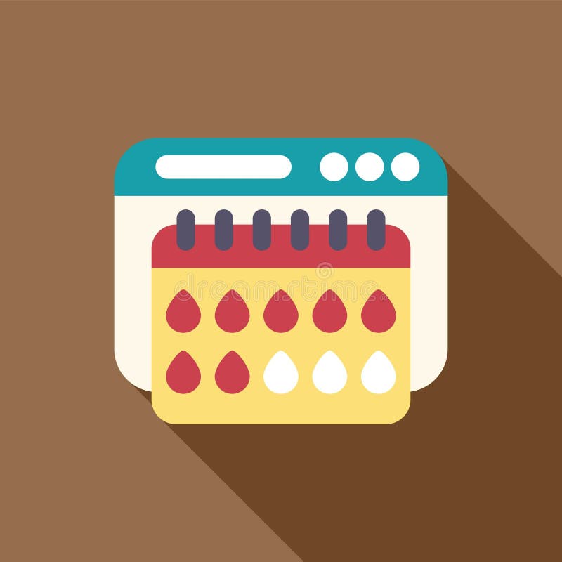Menstrual Cycle Tracking App Displaying Period Calendar on Website Menstrual Cycle Tracking App Displaying Period Calendar on Website