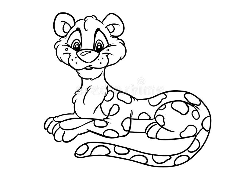 Desenho de Leopardo para colorir  Desenhos para colorir e imprimir gratis