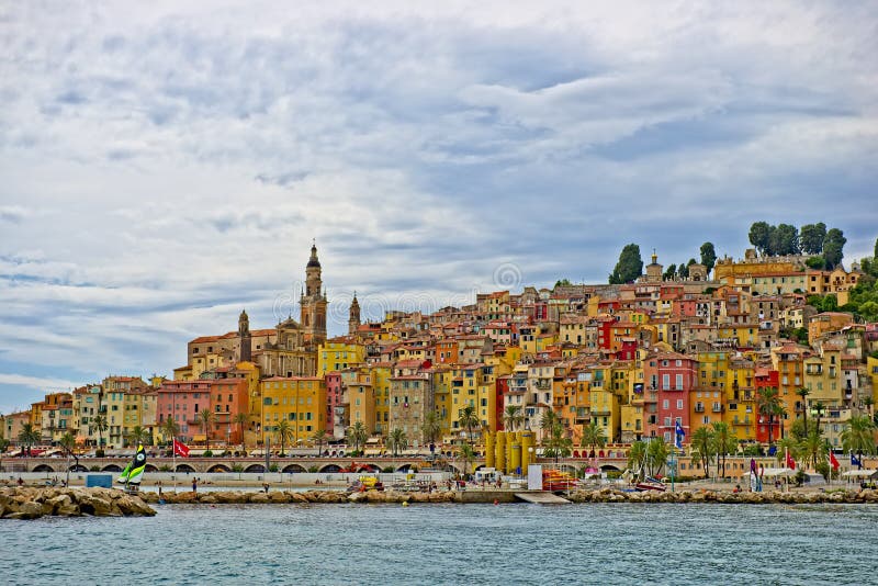 Menton, französischer Riviera stockbild Menton, französischer Riviera stockbild