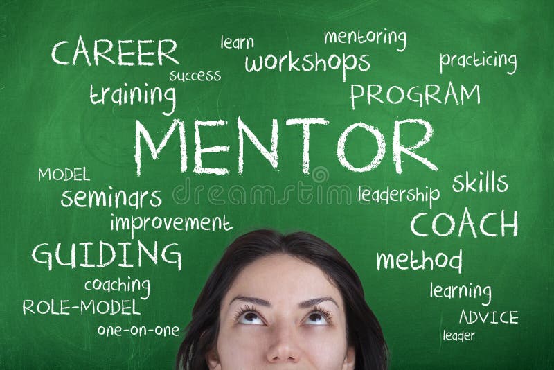 Mentor Word Cloud royalty free stock photo Mentor Word Cloud royalty free stock photo