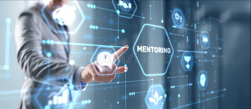 Mentoring Business. Personal Coaching. Training personal concept stock photo